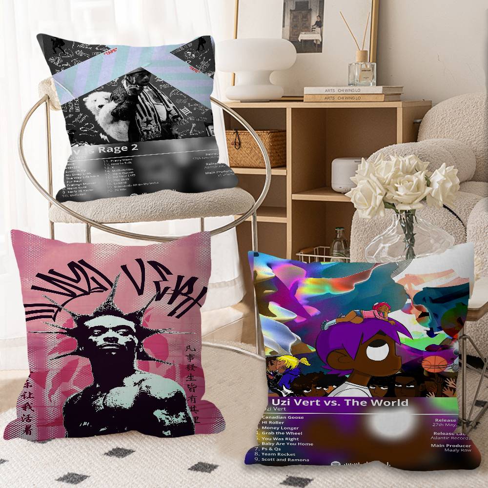 Hip Hop Rapper Lil Uzi Vert Personalized Pillow Dust Cover Bedroom Kids Party Decoration Pillowcase Birthday Children Gift