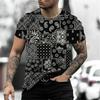 Fashion Paisley Graphics 3D Printed T-shirts Summer Trend Short Sleeve Casual Streetwear Oversized Cool T-shirts