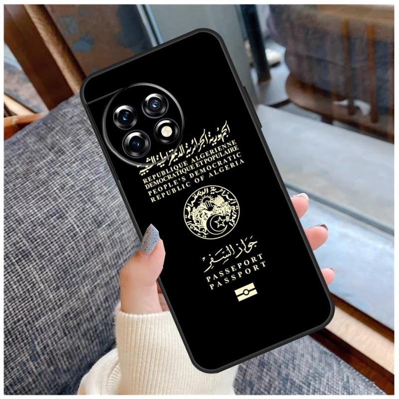 Algerian Passport Case For OnePlus 13T 8T 10T 9 10 Pro 15 13 12 11 13R 12R Nord CE 5 2 3 4 Lite N20 N30 Coque