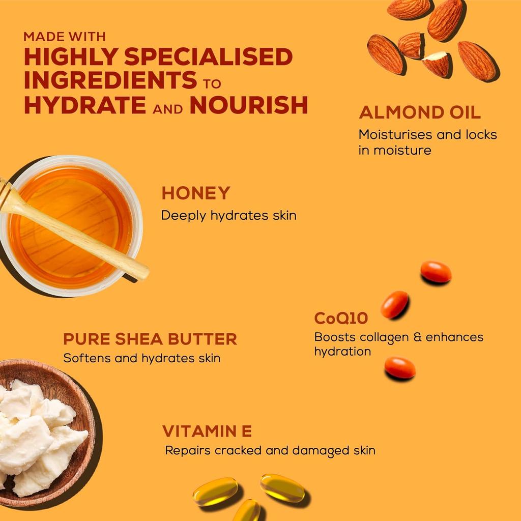 Joy Honey & Almonds Ultimate Nourishing Body Milk Lotion 600ml Pack of 1 For Smooth Soft Skin