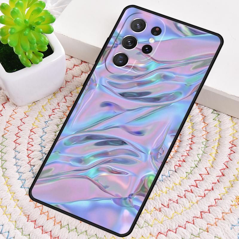 Holographic Dope Trippy Print Silicone Phone Case For Samsung Galaxy Note 10 Pro S26 S25 S24 S23 S22 S21 Plus Ultra Capa Cover