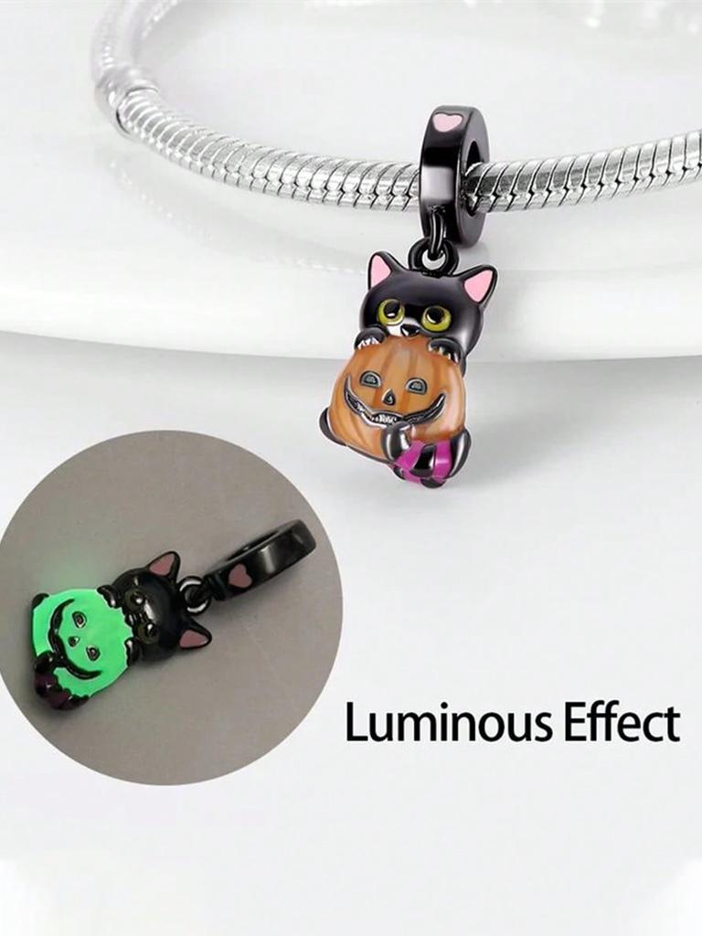 Charms Plata Skull-Headed Bat Beads Charm Copper Plated Fit Charms Copperoriginal Bracelet For Jewelry Making Diy Charm