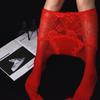 Sexy Women Lace Shiny Stockings Smooth Maid Tights Sheer See Through Oil Gloosy Pantyhose Stocking Underwear 2 In 1 Plus Size