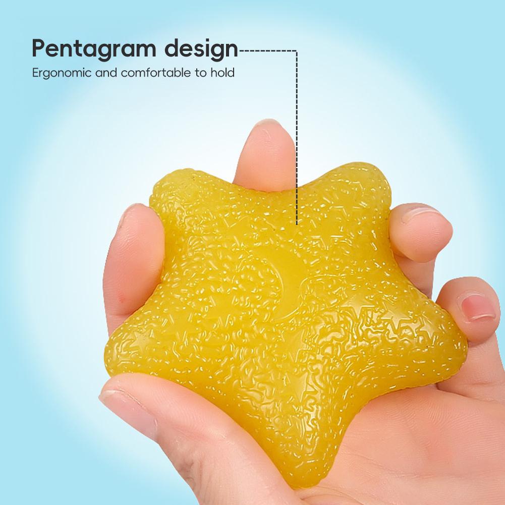 1PC TPE Five-Pointed Star Grip Strength Ball Rehabilitation Training Wrist Strength Trainer