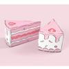 10 st Triangulär Tårtaformad Papper Presentförpackning Kaka Godis Baby Shower Småpresenter Godis Barn Födelsedagskalas Dessert Förpackningslådor