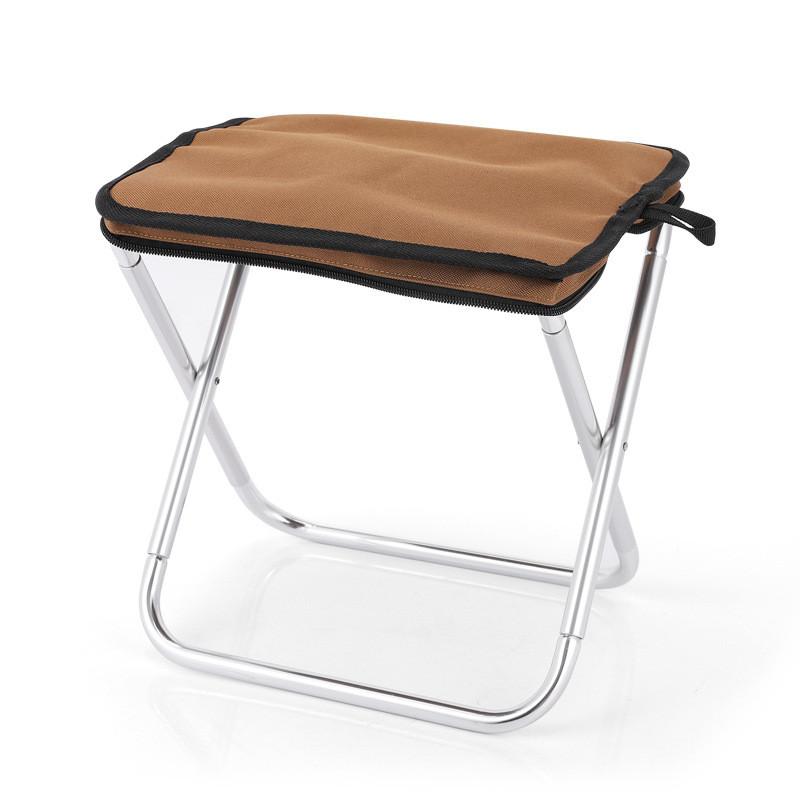 Outdoor Folding Camping Stool With Aluminum Alloy Frame For Travel And Bbq Activities