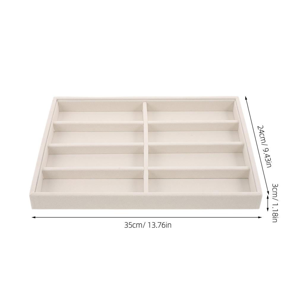 Sonnenbrillen-Organizer-Tablett Brillen-Aufbewahrungskoffer 13,78x9,45 Brillenständer Halter Schreibtisch Schmuck-Display-Organizer für Reisen Zuhause
