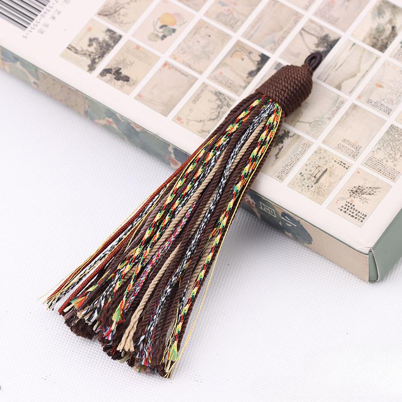 Beautiful Colorful Tassels 12cm Handmade Thick Cord Multi-purpose Tassels Handicrafts Keychain Ornament