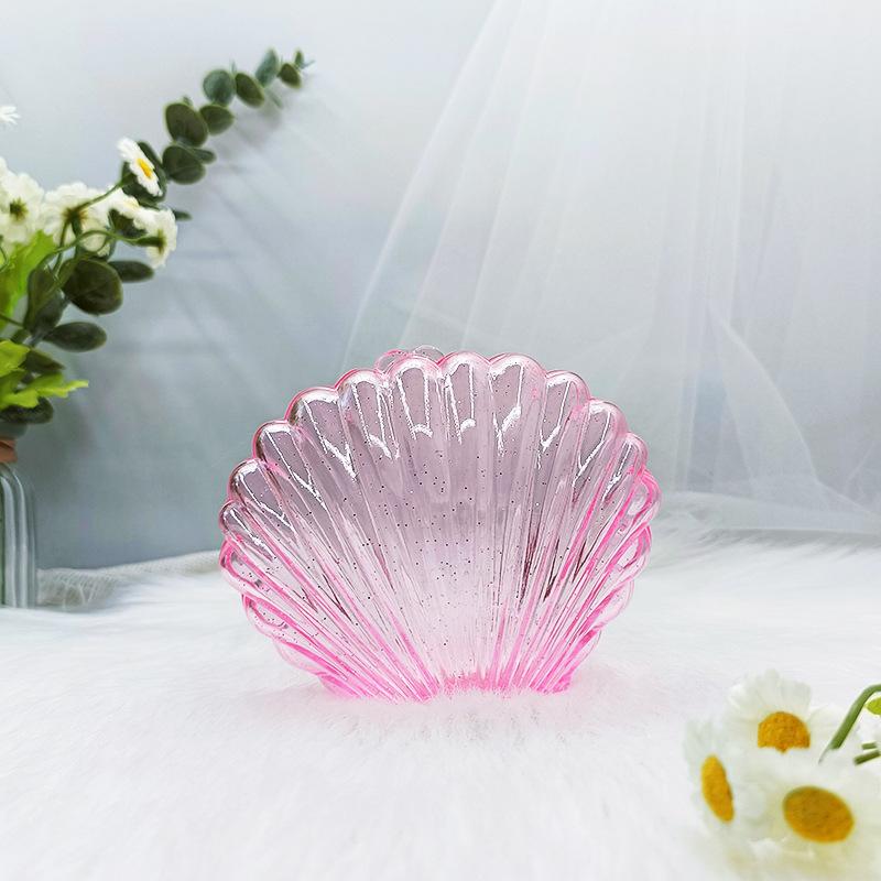 Colorful Shell Candy Boxes Mermaid Birthday Party Biscuit Gift Packaging Jewelry Storage Box Shower Wedding Decor