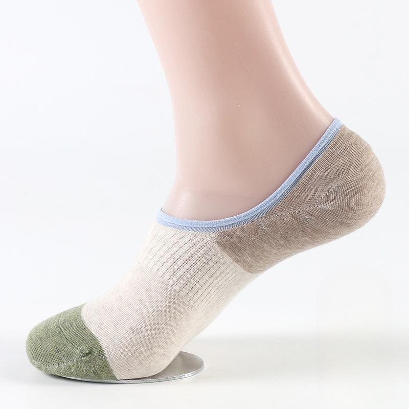 Casual Socks for Autumn and Winter, Thin Cotton Sock Covers, Jacquard Sweat-absorbing Sports Cotton Socks, Men's Casual Boat Socks, Breathable