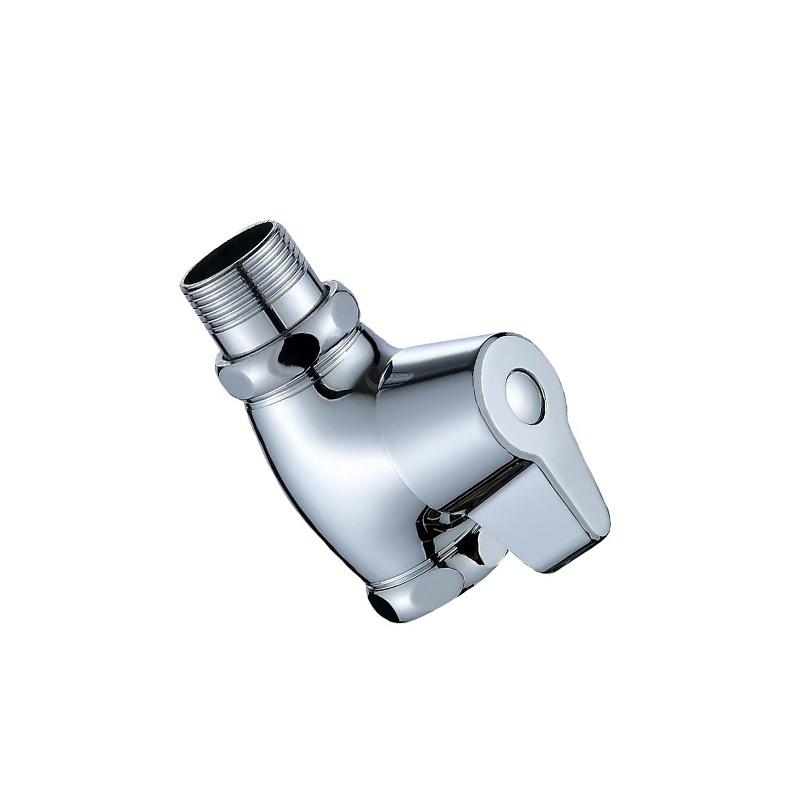 Directly Squatting Toilet Brass Chrome Plating Quick Open Hand Control Flush Valve Wall-Mounted Eco-Friendly Water Saving Hotel