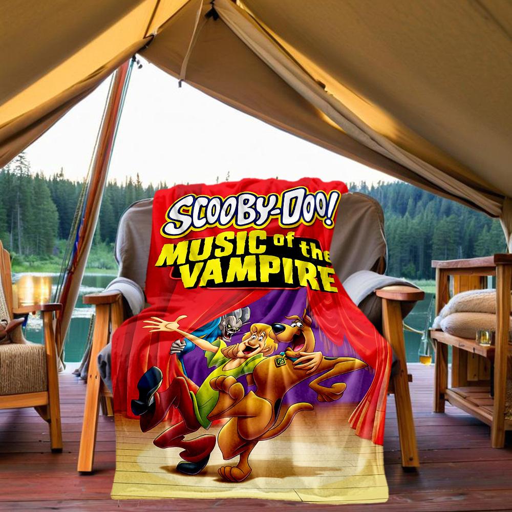 

1PC Scooby-Doo Outdoor Blanket Lightweight Flannel, Soft & Warm, All-Season, Outdoor, Camping, Living Room, Office, L1106104 80x120cm