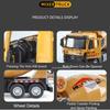 Large 1:24 Mixer Truck Crane Excavator Car Toy Model Sound Light Dump Trucks Alloy Diecast Engineering Vehicles Kids Present