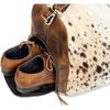 24" Leather Duffel Luggage Sports Weekender Cowhide Handmade Overnight Bag Mens