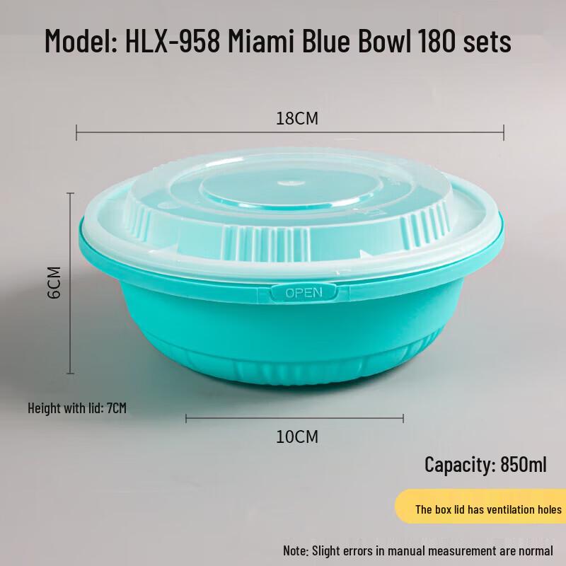 Disposable Round Plastic Food Containers