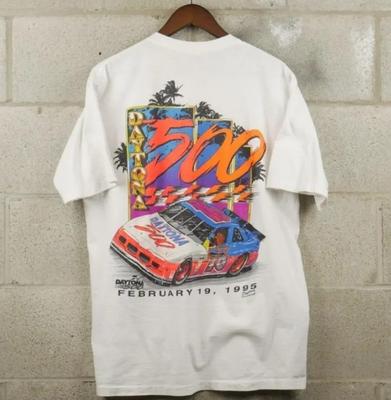 Vintažiniai 1995 m. DAYTONA 500 NASCAR lenktynių marškinėliai Unisex marškinėliai