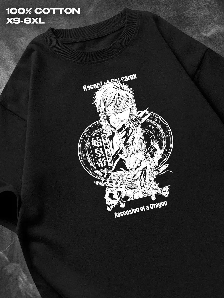 T-shirt Record of Ragnarok Mens Tshirt Womens Tshirts with Letters Print Short Sleeves T-Shirt Casual Street Tee Shirt Top XXXXL