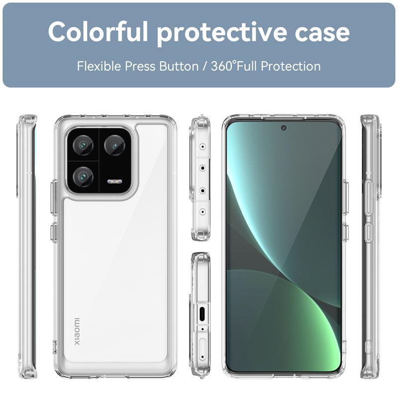 Für Xiaomi Mi 13 Pro Hülle Abdeckung Xiaomi 13 Pro Capa Stoßfest Klar Transparent Mehrfarbig Fundas Mi 12X 12 Lite 12S 12T 13 Pro