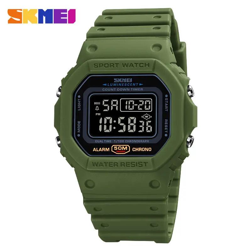 Watch Skmei 1628 Popular Square Dial Watch Manufacturer Digital LED Fashion Casual Men Digit Wristwatch
