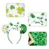 Mode St. Patrick Glitzer Mausohren Stirnband Mädchen Pailletten Haarschleife Festival Haarband Party DIY Haaraccessoires Mujer