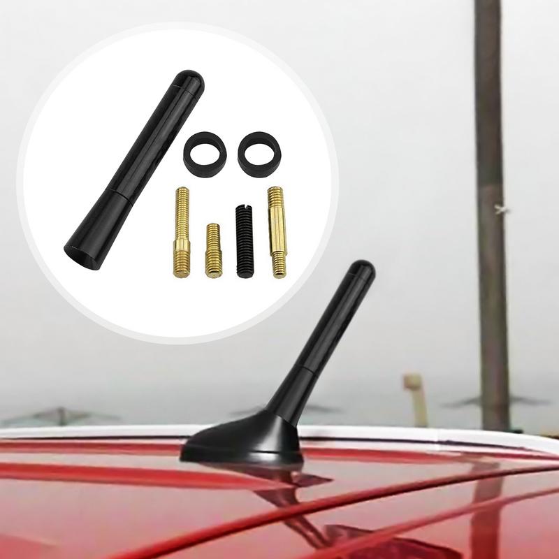 Auto Antenna Replacement Carbon Fiber Radio Signal Short Antenna 8cm General Kit With Aluminum Wire For Good Signal Reception