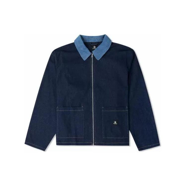 Converse Denim Shirt Jacket Asia Sizing Night Indigo Men s 10024867-A01 XL