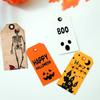 12pcs Vintage Halloween Packing Tags Single Side Pendant Tag Halloween Paper Hanging Tag  Holidays