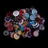100g Round Shape Clear Glass Mosaic Tiles for Making Kids Crafts 15mm