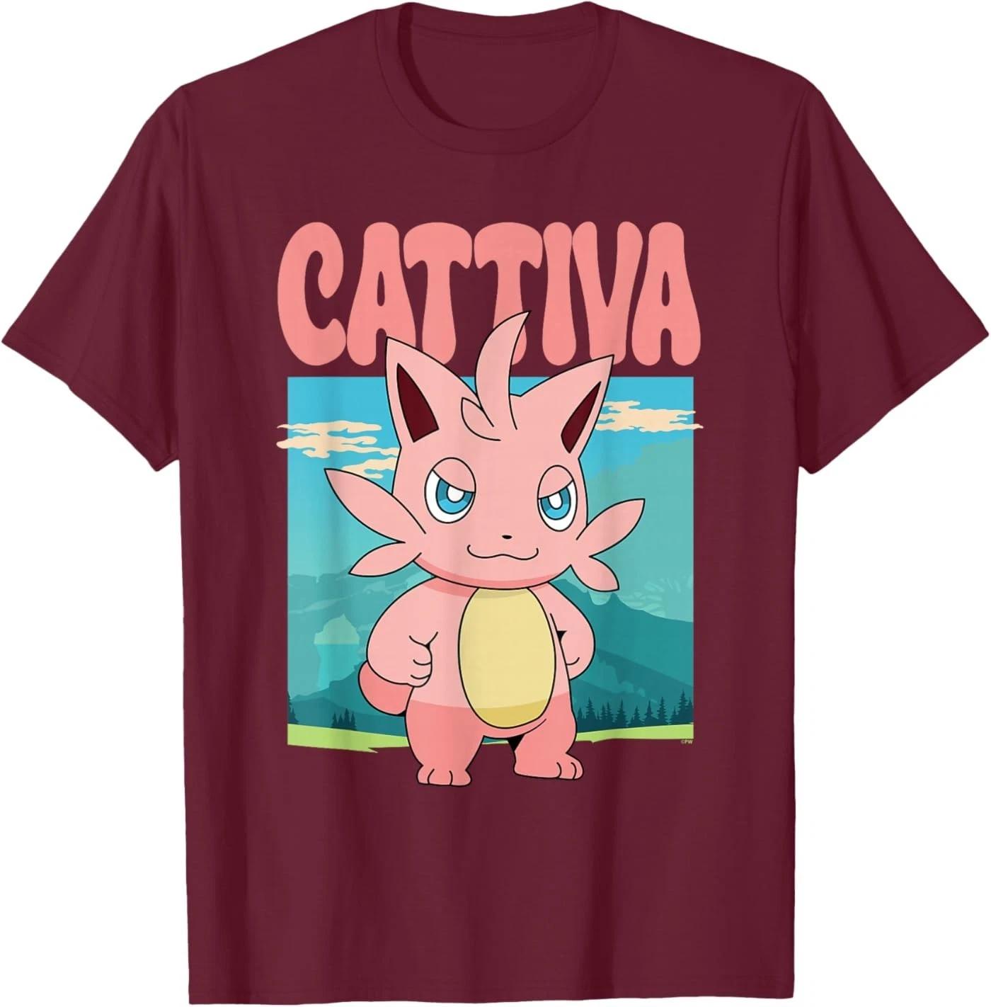 Palworld Cattiva Nature Scene Character Portrait Video Game T-Shirt S