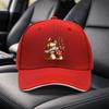 Unisex Adjustable Frog Mushroom Baseball Cap Lightweight Dad Hat Curved Brim Outdoor Casual Wear Hand Washable