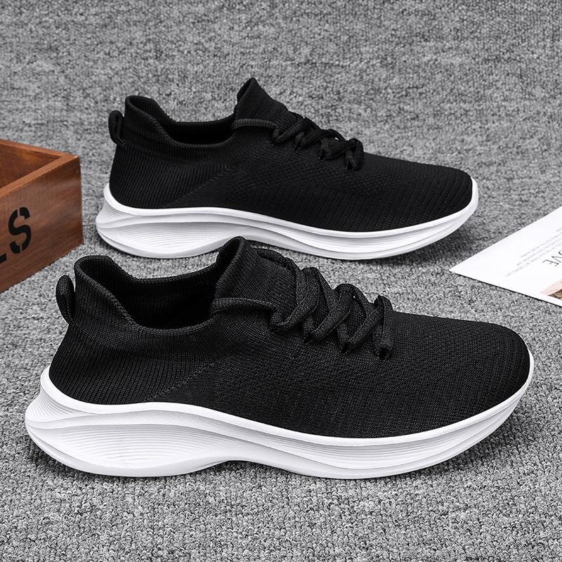 Breathable fly-woven couple socks shoes casual sports shoes men and women lightweight running couple shoes