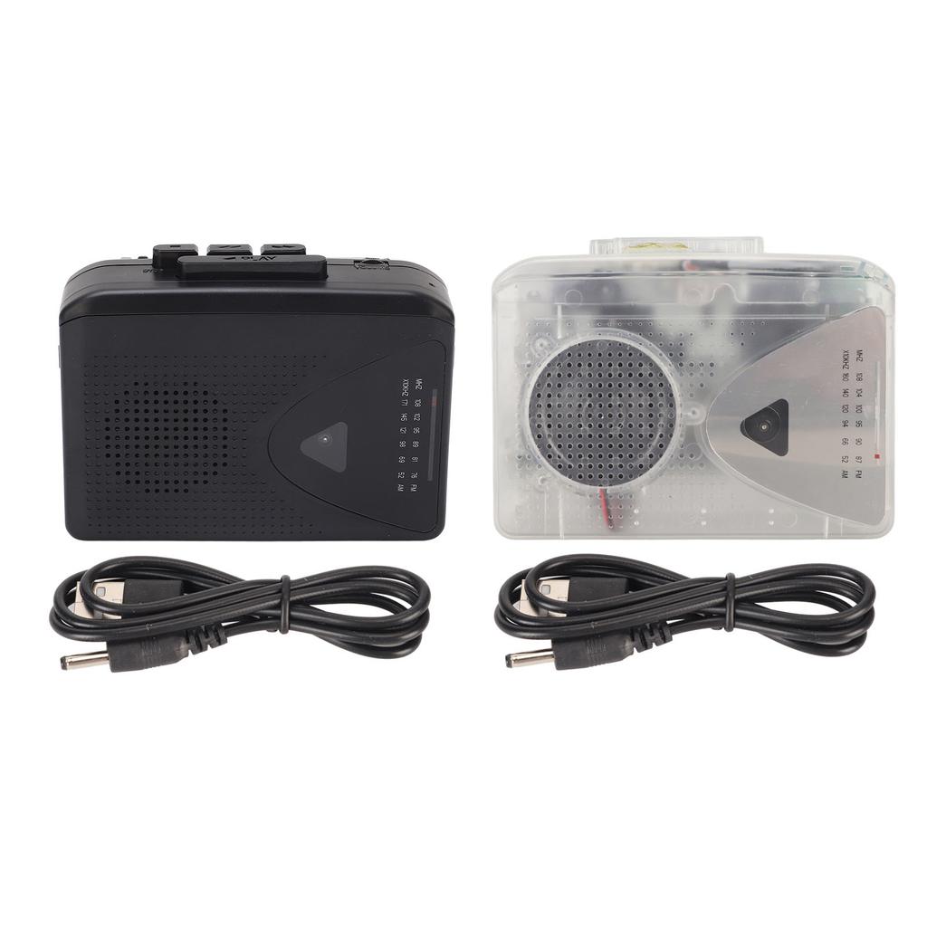 Tragbarer Kassettenplayer FM AM Radio Stereo Kassetten MP3 Kassettenplayer mit 3,5mm Klinkenanschluss und Lautsprecher für