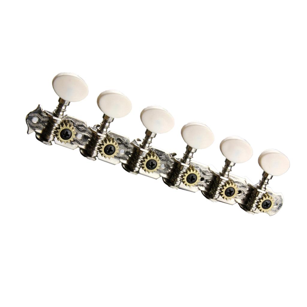 Guitar Parts 6 Right Machine Heads Knobs 12 String tuning Pegs Head for Acoustic