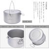 Boundless Voyage Titanium Cookware Pot, Campfire Cookware, Hanging Pot, Rust-Resistant, Lightweight, Foldable Handle, Solo Camping, Outdoor Camping Su