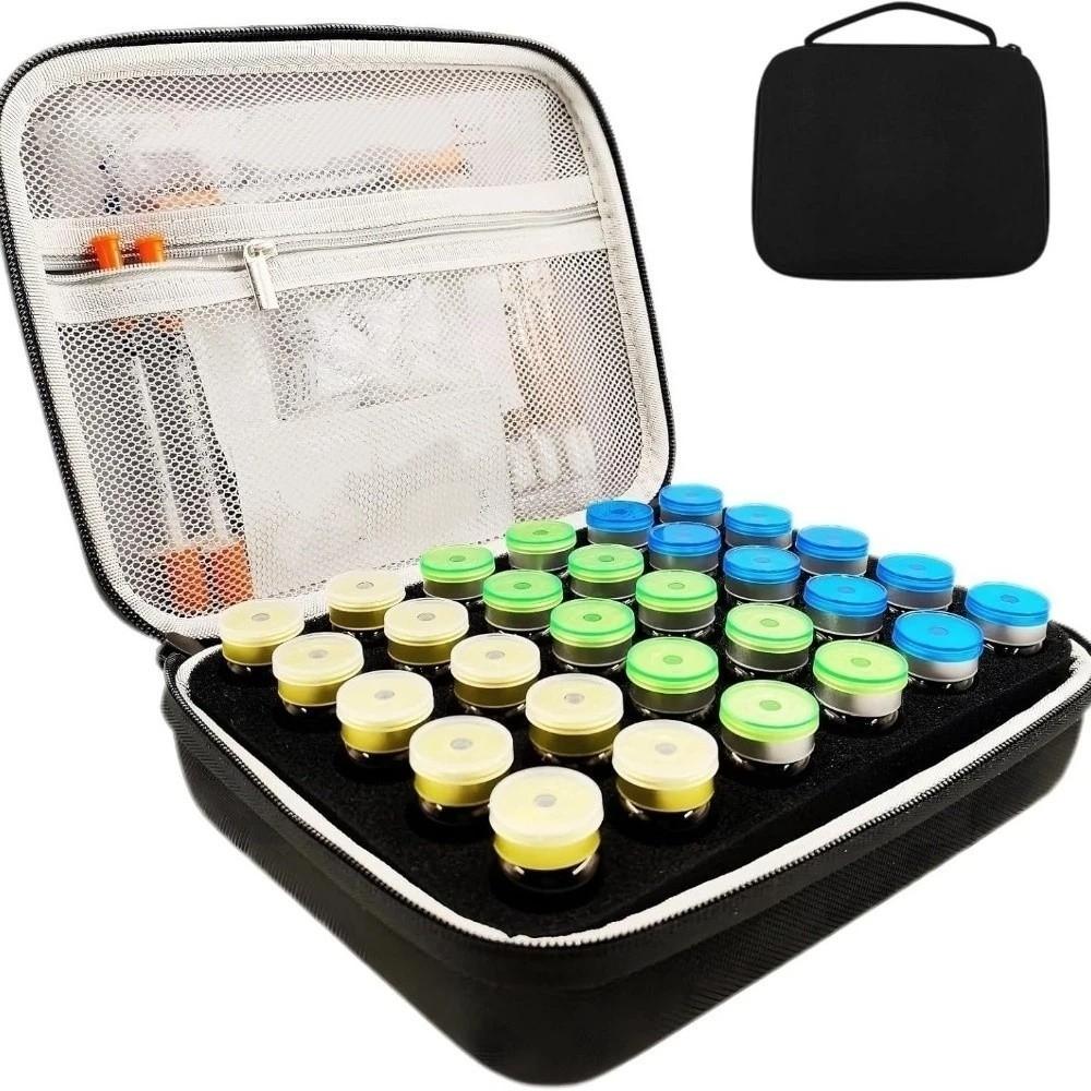 Handheld Insulin Vial Storage Case 30 Slots Medicine Organizer Box  For Home Travel