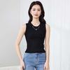 Slimming Sleeveless Round Neck Knitted Vest