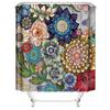 CHUSE Bohemian 3D Print Shower Curtain
