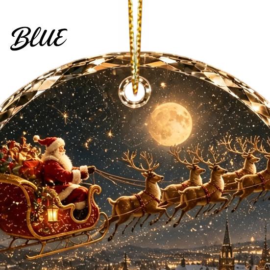 Christmas Gift for Decorative Special Ornament Holiday Scene Acrylic Friends Landscape Tree Decor Hanging Keepsake