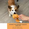 Thanksgiving Interaktiver Truthahn Plüsch Hundespielzeug mit Quietscher Weich Langlebig Ideal für Kleine Mittlere für Festlichen Spaß Tägliche Spielzeit