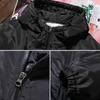 Herren Kapuzenjacke Winter Warmer Mantel Normale Schlanke Parka Einfarbige Baumwollgepolsterte Jacken für Herren Winddichte und Wasserdichte Kleidung