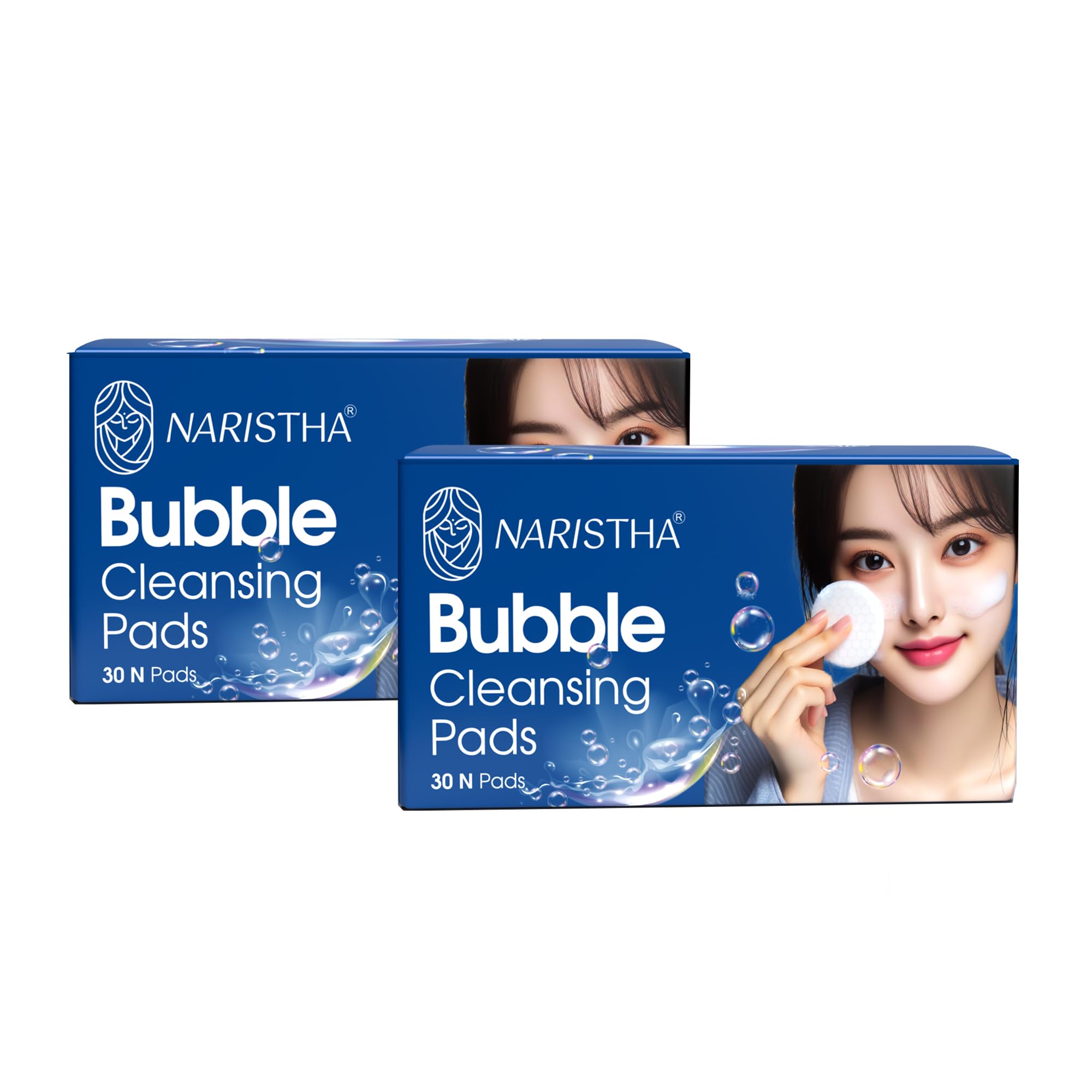 

NARISTHA Bubble Cleansing Pads | K-Beauty Face Wash Pads for Women | Removes Impurities, Dead Skin & Excess Oil | Brightens & Refreshes Skin | Pa