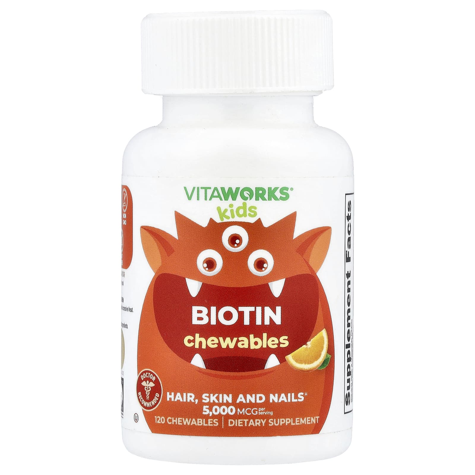 

Children s Biotin Orange Chewable 120 Tablets