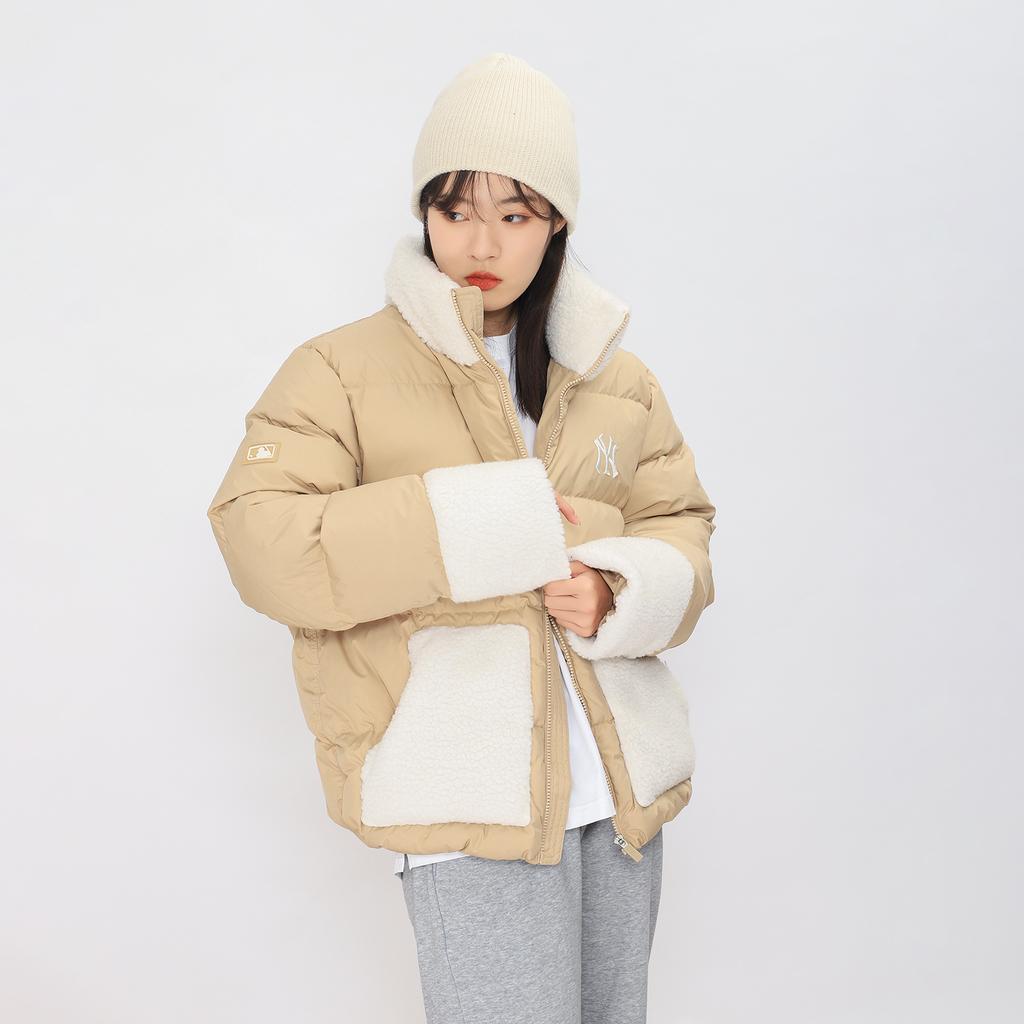 New MLB Down Jackets Unisex Light Brown 3ADJEC216-50SAS