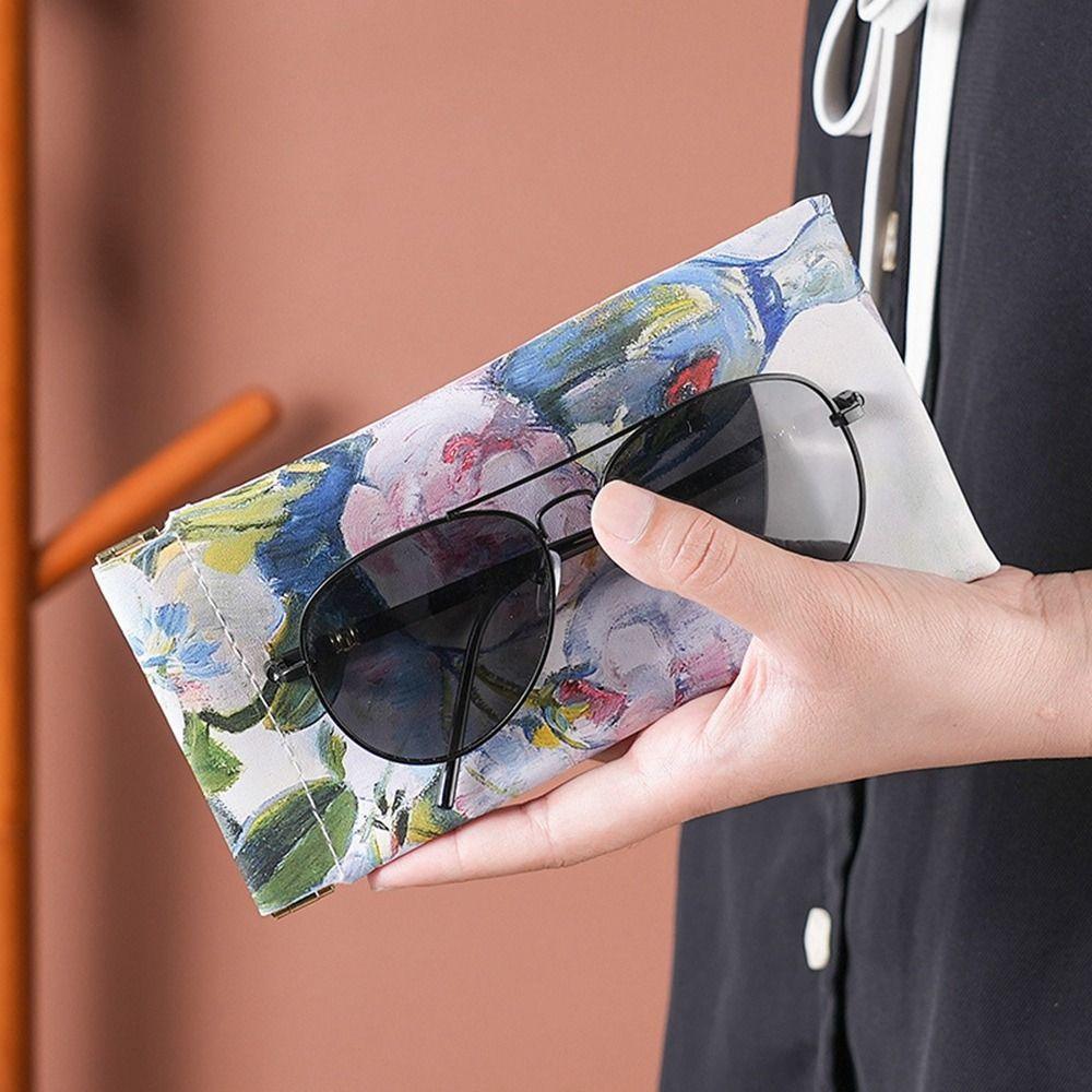 Eye Glasses Holder Oil Painting Glasses Case Eyewear Bag Eyewear Protector Case Sunglasses Pouch