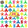 12/24Pcs Mini Fidget Spinner Bulk, Party Favors Fidget Spinners For Kids, Goodie Bag Stuffers, Stress Relief Sensory Fidget Toys