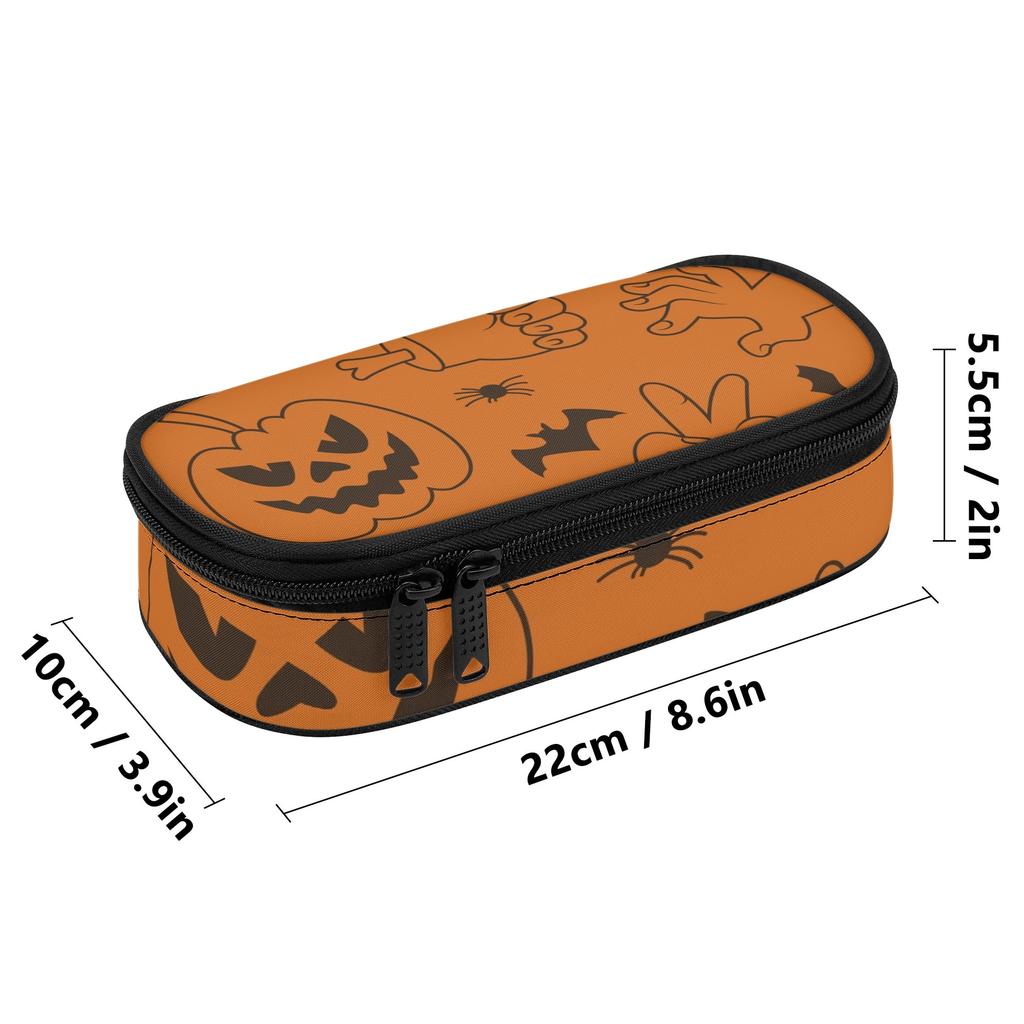 Federmäppchen Große Kapazität 300D Polyester Reißverschluss rundum mit Hauptfach Netztasche und Stiftschlaufen für das tägliche Studium