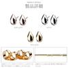 LOKUMI Earrings Made In Japan 18k Gold K18 Post K18 Compatible with Metal Allergies Petit Drop Craft Series Ladies Simple Smaller Small Size Extremely