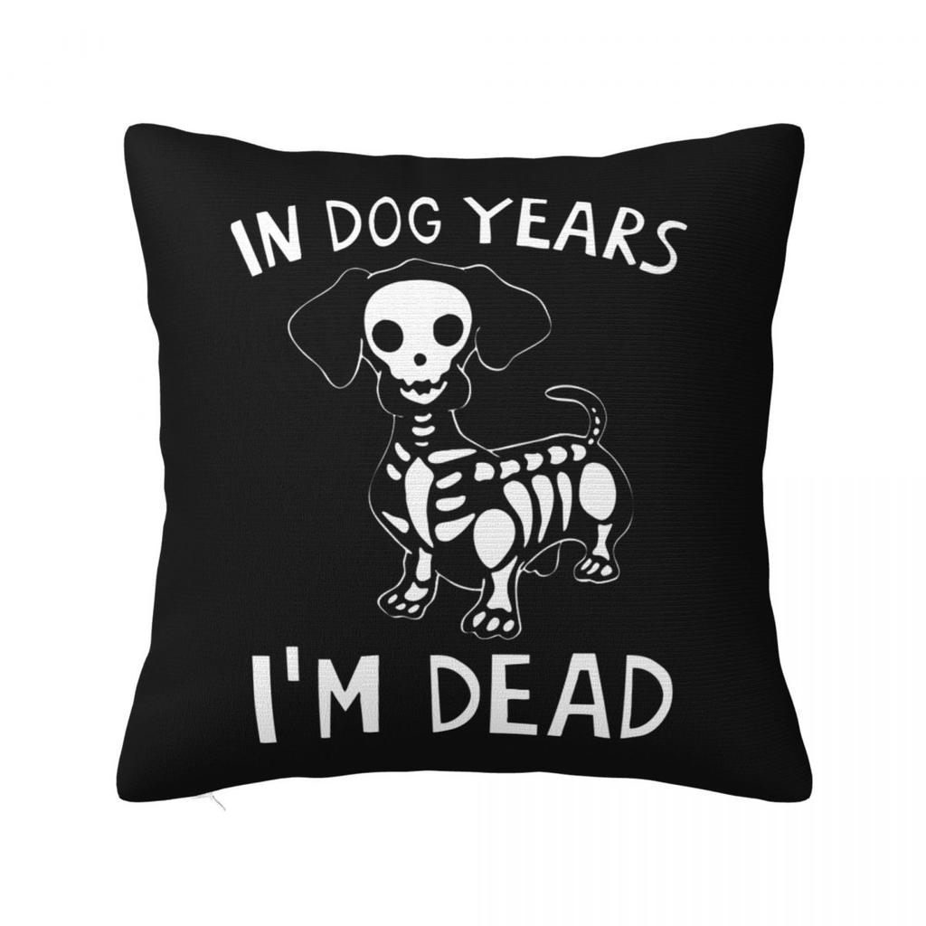 Dachshund Valentines Day Pillow Covers Polyester Home Dogs Animal Cushion Cover Cool Decorative Pillow Cover 4545