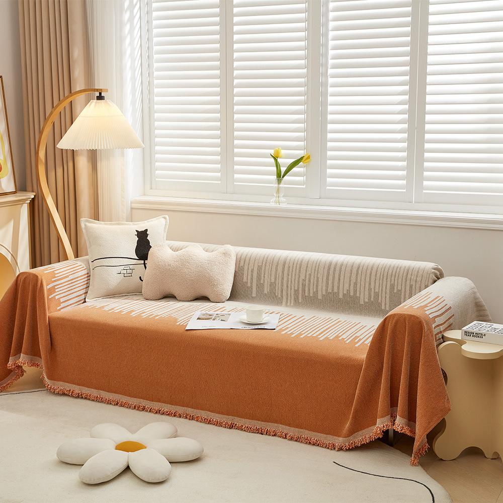 Full Cover Cloth Sofa Towel Four Seasons Universal Modern Simple Cushion All-Inclusive Sofa Cover Cushion Cover Towel Anti-Cat Scratch