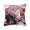 Anime Chainsaw Man Square Pillow Covers Bed Car Cushion Cover Creative Throw Pillow Case